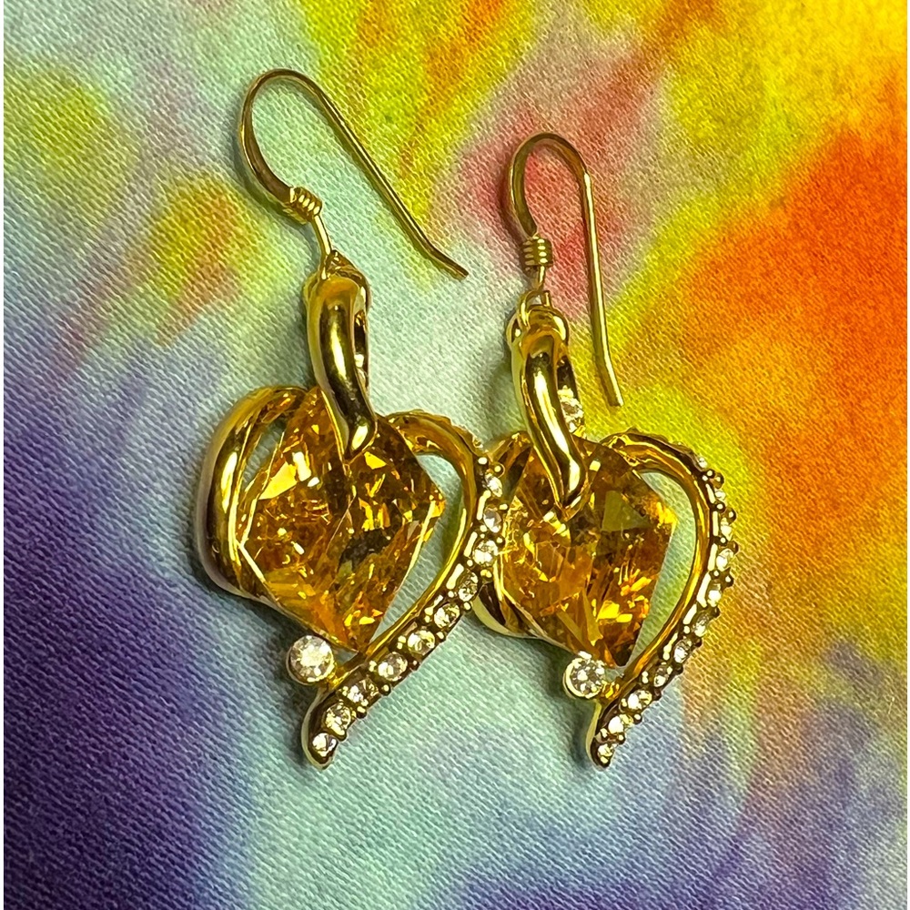 Eric Andrew Swarovski crystal earrings